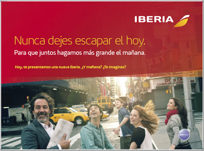 Iberia publicita su nueva imagen