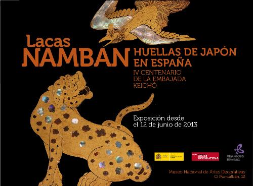 Cartel de la exposición: Lacas Namban, Huellas de Japón en España