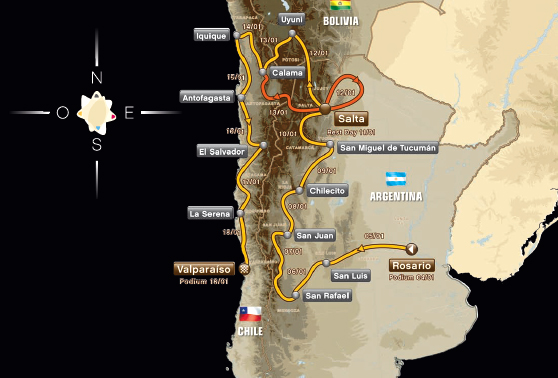 El Rally Dakar 2014 muestra los atractivos turísticos argentina