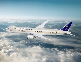 España Arabia Saudí con el nuevo Dreamliner B787 de Saudia Airlines