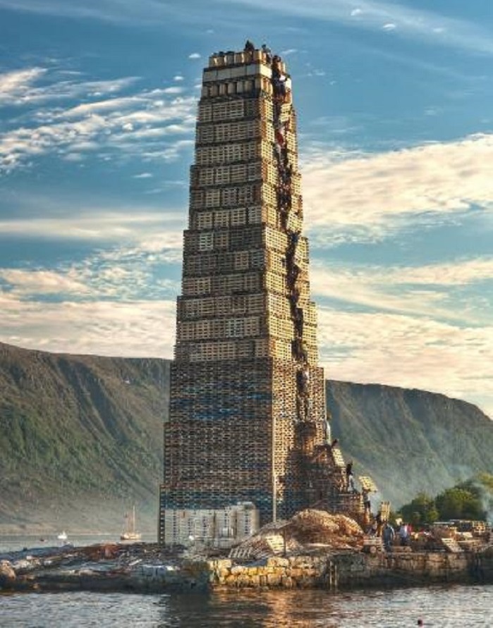 La hoguera más alta de la noche de San Juan está en Noruega