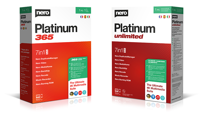 El nuevo Nero Platinum, ahora en dos potentes versiones 