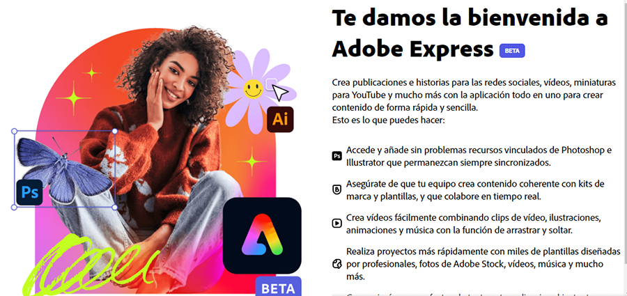 Nuevo Adobe Express con Firefly revoluciona la forma en que los creadores y las marcas diseñan y comparten contenido destacado