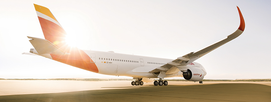 “Organización Nacional de Trasplantes”, el nuevo Airbus A350 que Iberia ha incorporado a su flota
