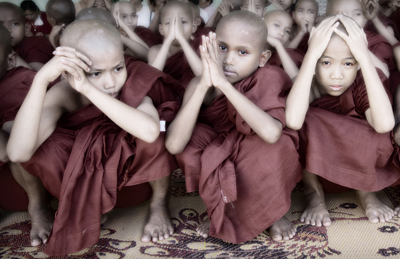 Templo de Yangon, Foto Harry Fish