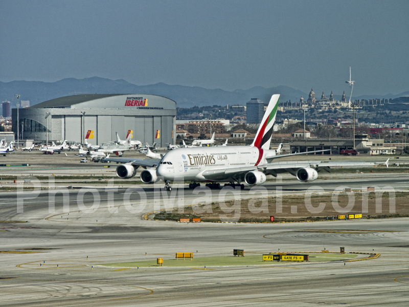 AIrbus A380 en Barcelona