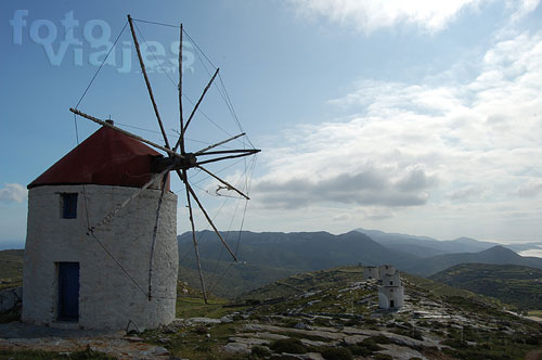 Amorgos - Molinos en Hora, la capital