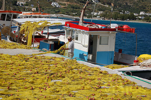 Amorgos - Puerto de pescadores de Ormos