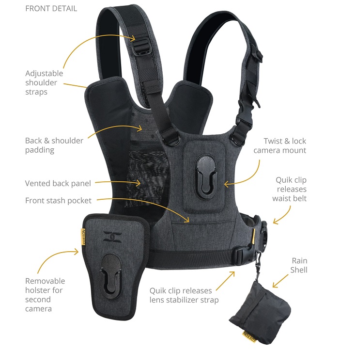 Nuevo Arnés G3 para 1 o 2 cámaras de Cotton Carrier