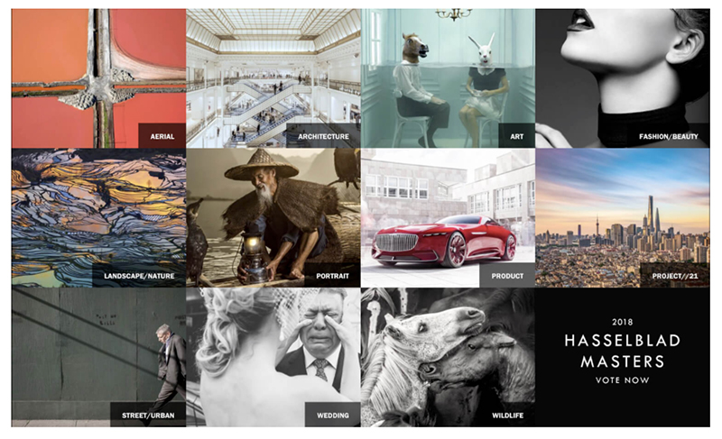 Hasselblad convoca al voto público para los Masters 2018