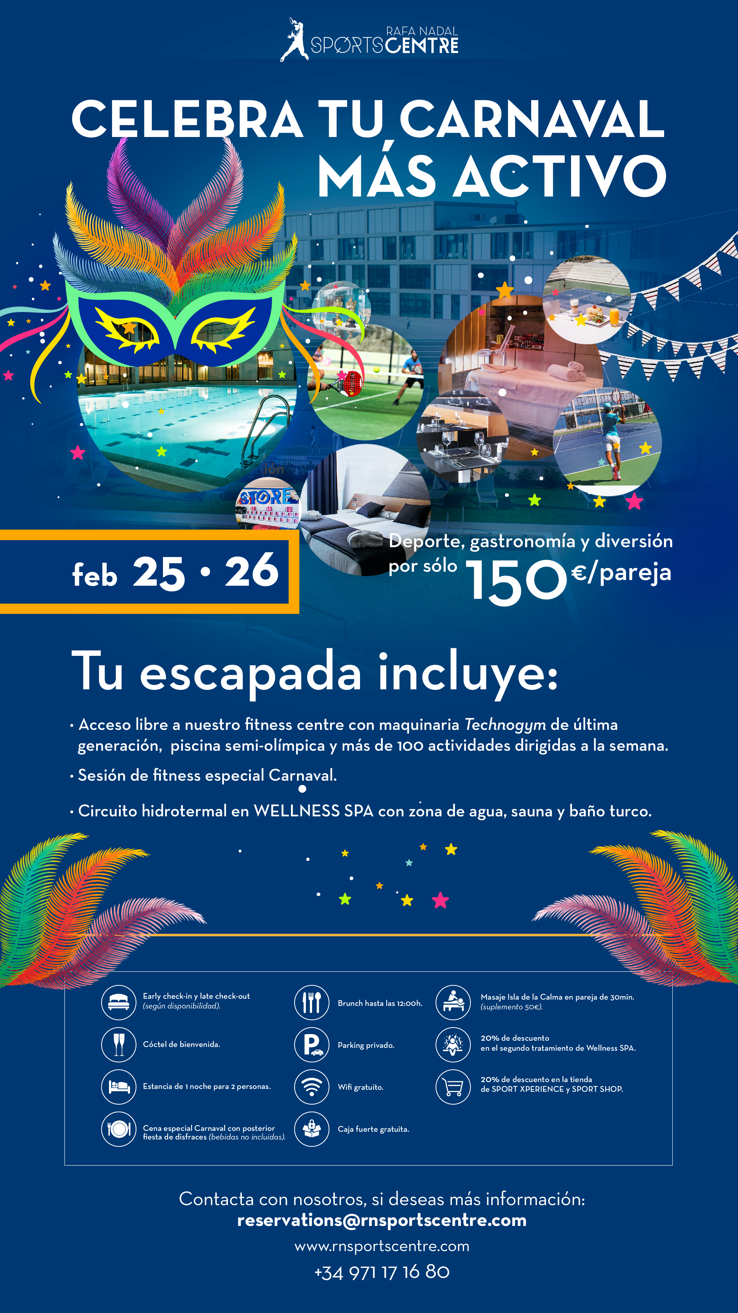 Un Carnaval diferente y activo en el Rafa Nadal Sports Centre