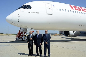 Primer vuelo del nuevo A350 de Ibera