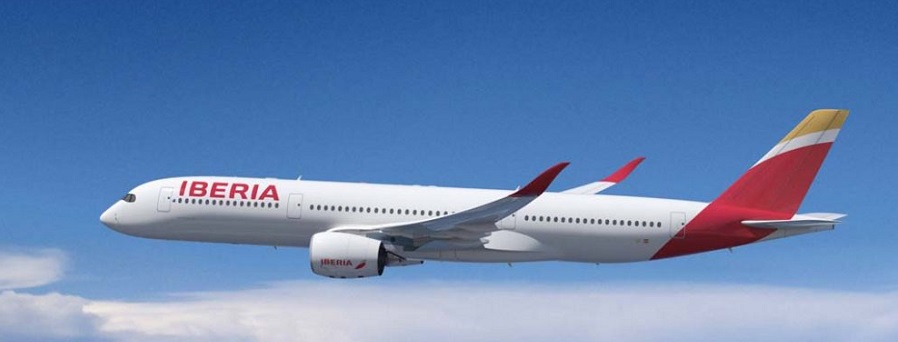 Primer vuelo del nuevo A350 de Iberia