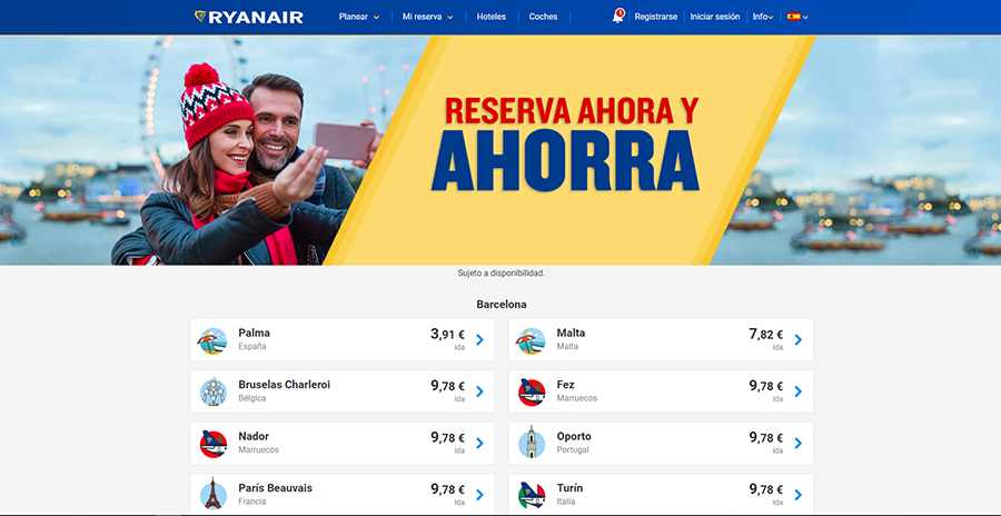 Ryanair lanza una “Superoferta” de Otoño