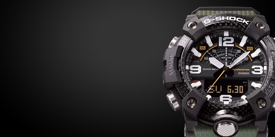 G-SHOCK MUDMASTER con Estructura de Protección de Fibra de Carbono