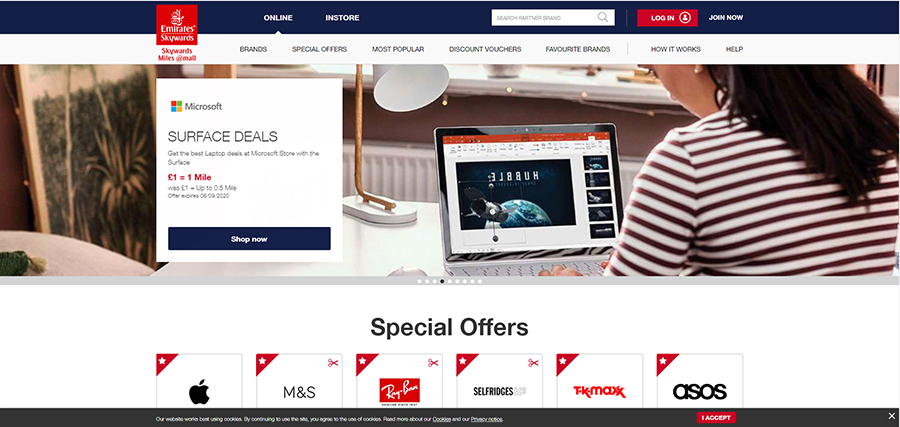 Emirates Skywards presenta más de 1500 nuevas formas de ganar millas