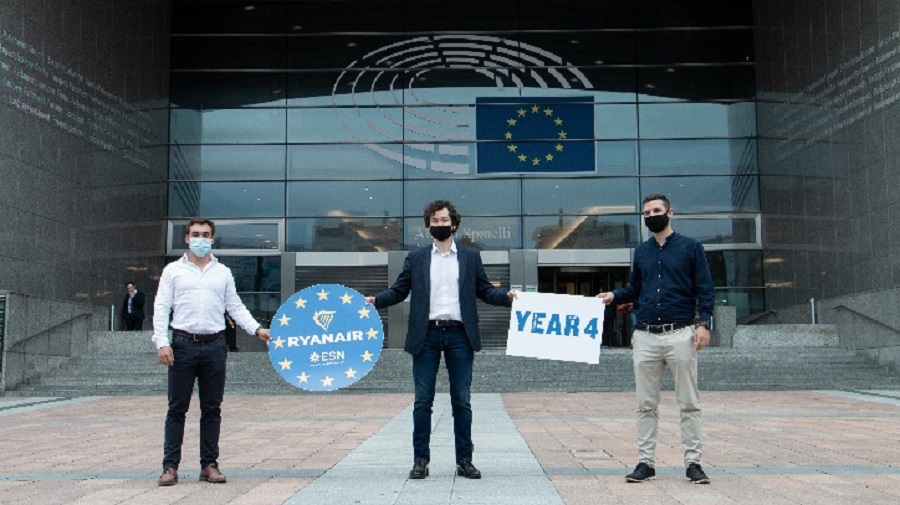 Ryanair y la red de estudiantes Erasmus renuevan su alianza