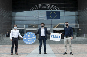 Ryanair y la red de estudiantes Erasmus renuevan su alianza