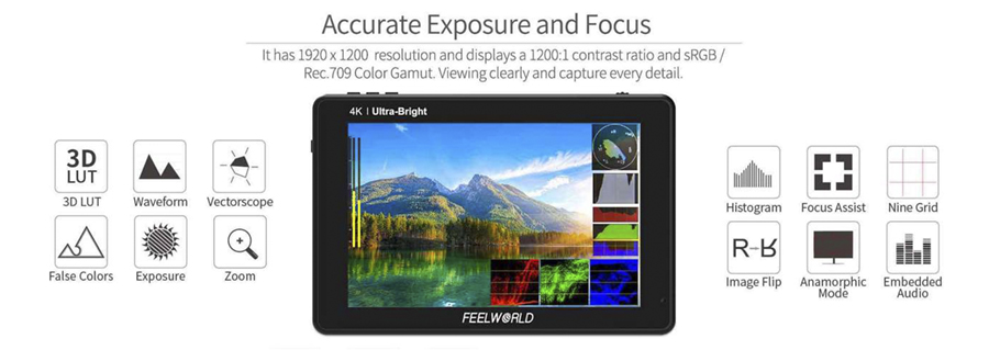 Nuevo monitor profesional con pantalla táctil LUT7S PRO de Feelworld