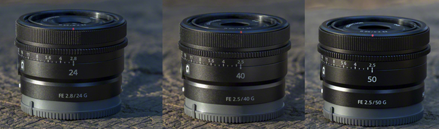 Tres nuevos objetivos SONY G de la gama Full-Frame