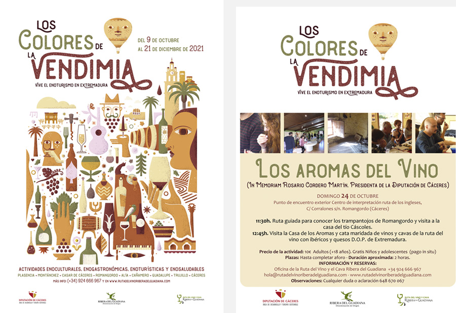 Descubre los colores de la vendimia en la Ribera del Guadiana