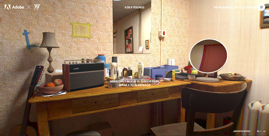 Adobe desarrolla el camerino virtual de David Bowie