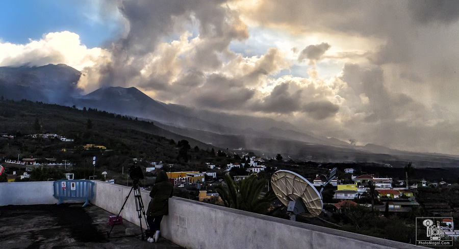 La erupción del Volcán Sin Nombre