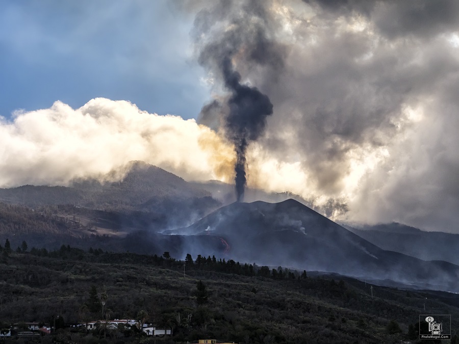 La erupción del Volcán Sin Nombre