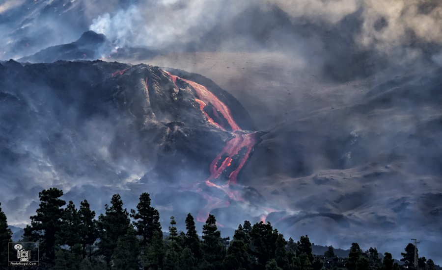 La erupción del Volcán Sin Nombre