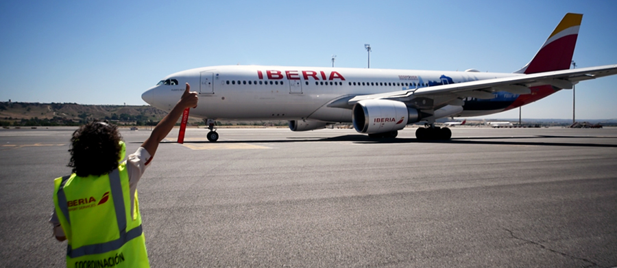Iberia, la aerolínea más puntual del mundo en enero