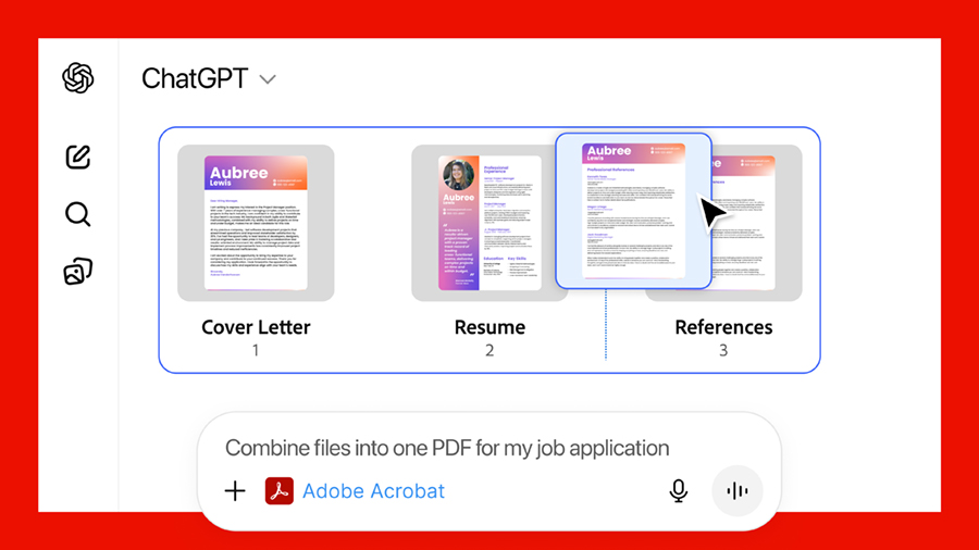 Adobe pone la creatividad al alcance de todos con Adobe Photoshop, Adobe Express y Adobe Acrobat en ChatGPT