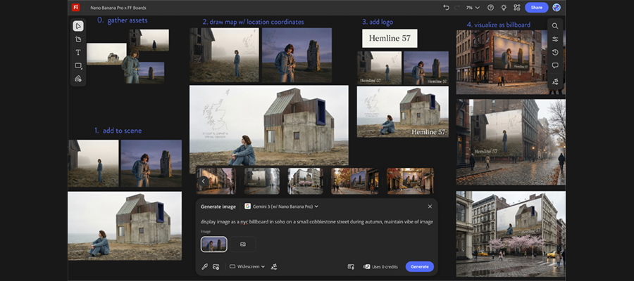 Crea de forma ilimitada usando Google Gemini 3 (Nano Banana Pro) en Adobe Firefly Crea de forma ilimitada usando Google Gemini 3 (Nano Banana Pro) en Adobe Firefly